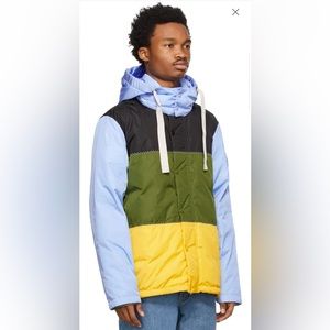 MONCLER GENIUS 1 Moncler JW Anderson Blue Down Borealis Jacket size 0 NWT